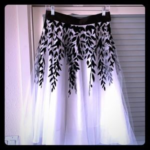Black & White Tulle Skirt